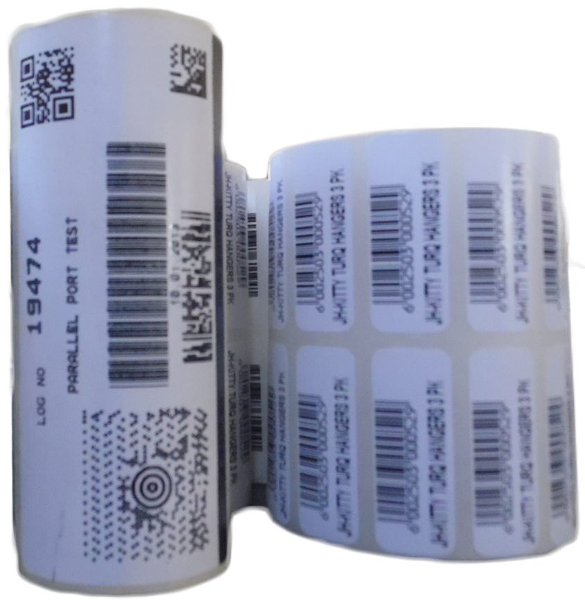 barcoded labels